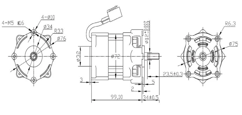 High Speed BLDC Motor for Chain Saw and Grass Trimmer